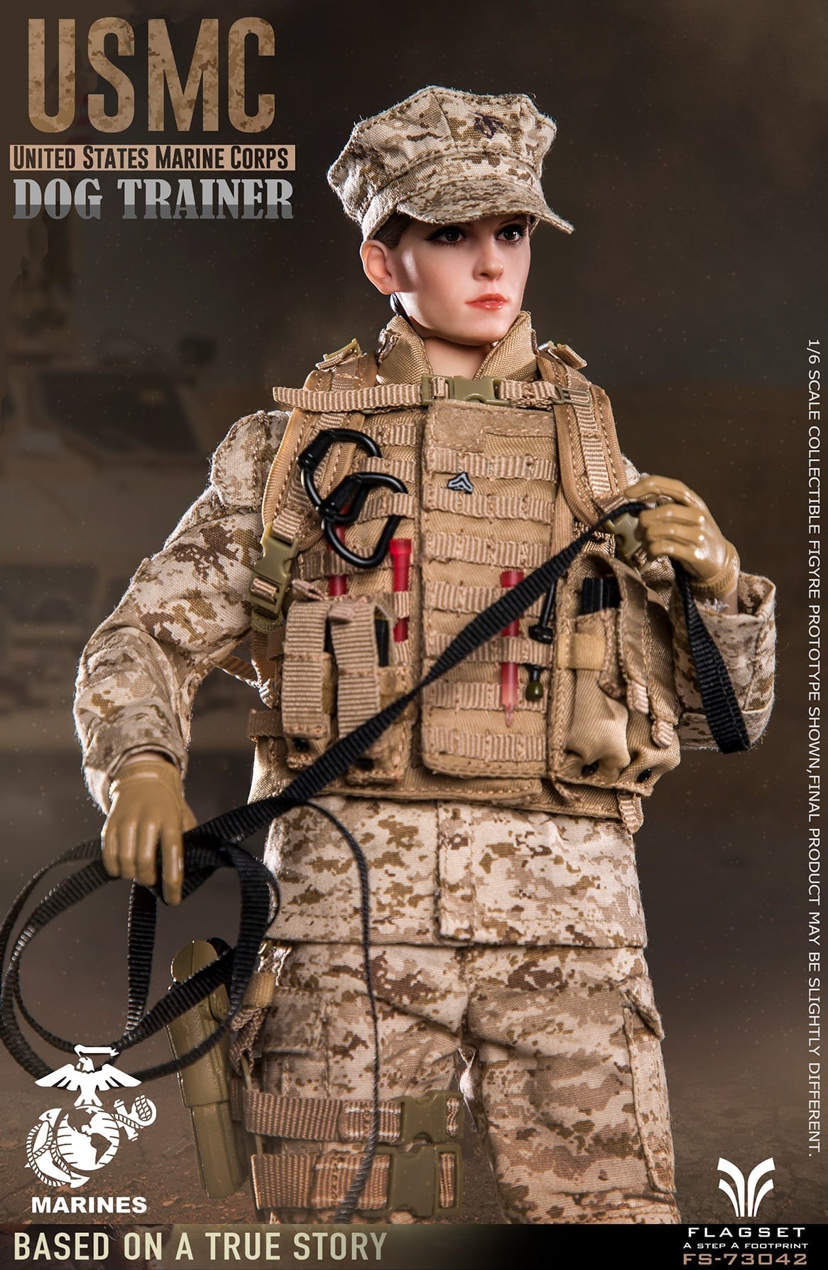 Pedido Figura USMC Dog Trainer marca Flagset FS-73042 escala 1/6