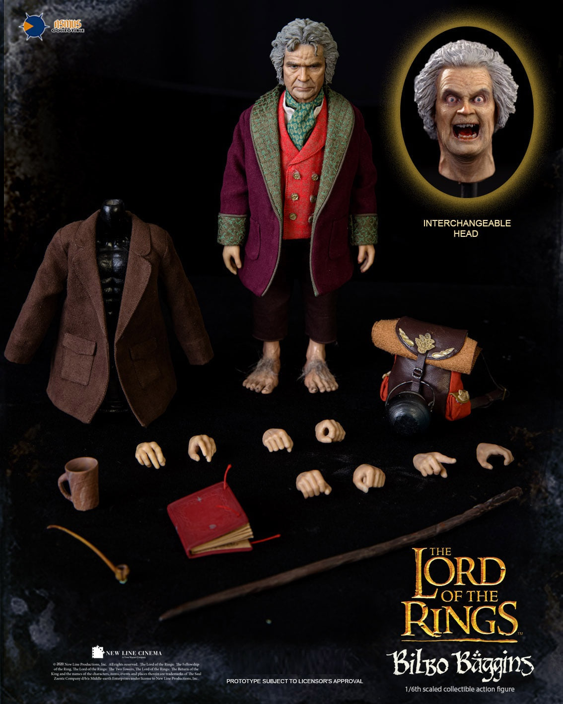 Pedido Figura Bilbo Baggins (old) - The Lord of the Rings marca Asmus Toys LOTR031 escala 1/6