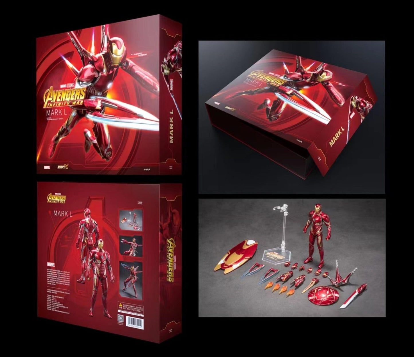 Pedido Figura Iron Man Mark L 50 - Avengers: Infinity War (Deluxe version) marca ZD Toys escala pequeña 1/10 (18 cm)