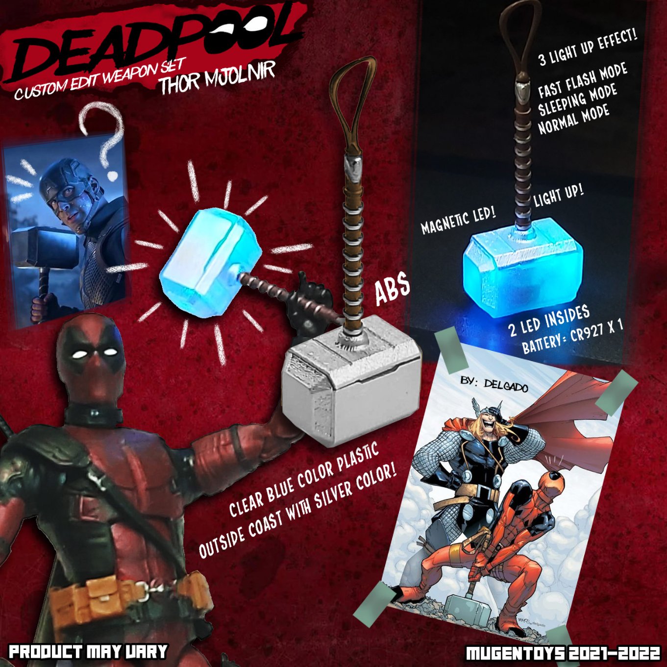 Pedido Set de armas y accesorios D marca Mugentoys escala pequeña 1/12
