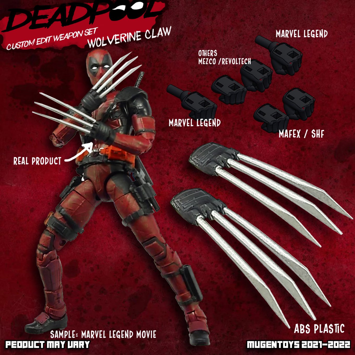 Pedido Set de armas y accesorios D marca Mugentoys escala pequeña 1/12