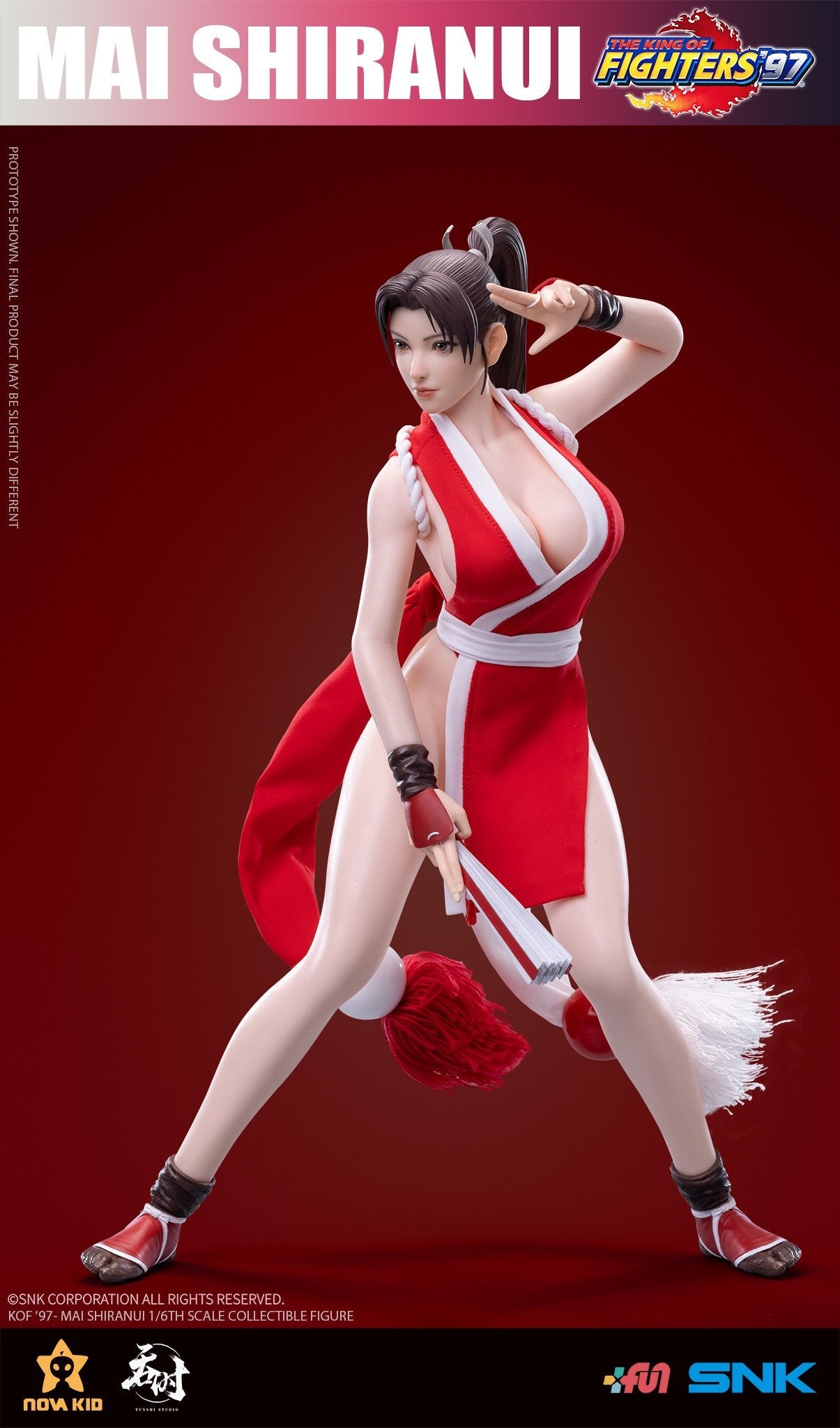 Preventa Figura Mai Shiranui - SNK The King of Fighters 97 marca Tunshi Studio TSXZZ-002 escala 1/6