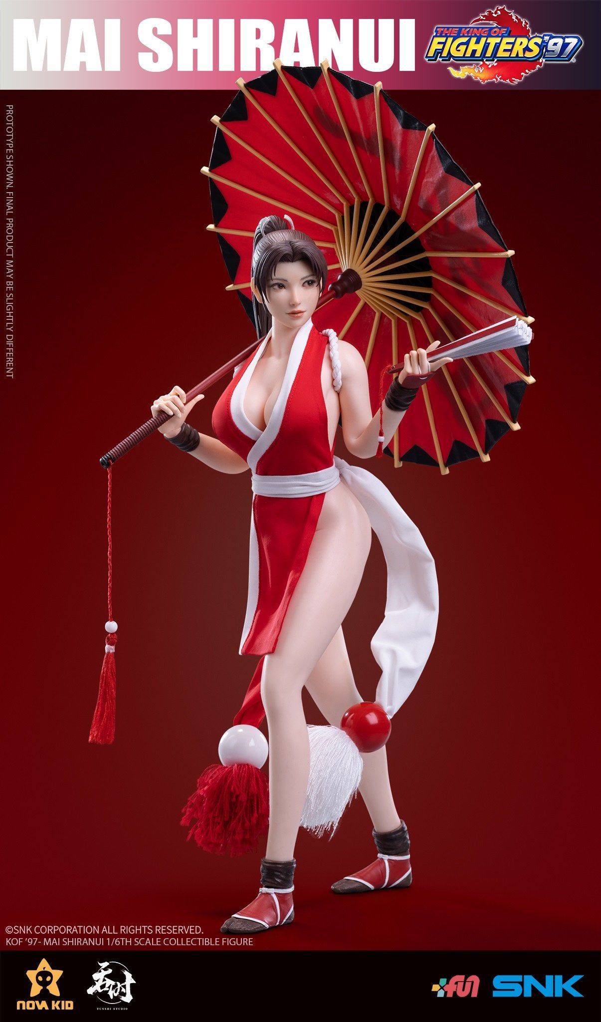 Preventa Figura Mai Shiranui - SNK The King of Fighters 97 marca Tunshi Studio TSXZZ-002 escala 1/6