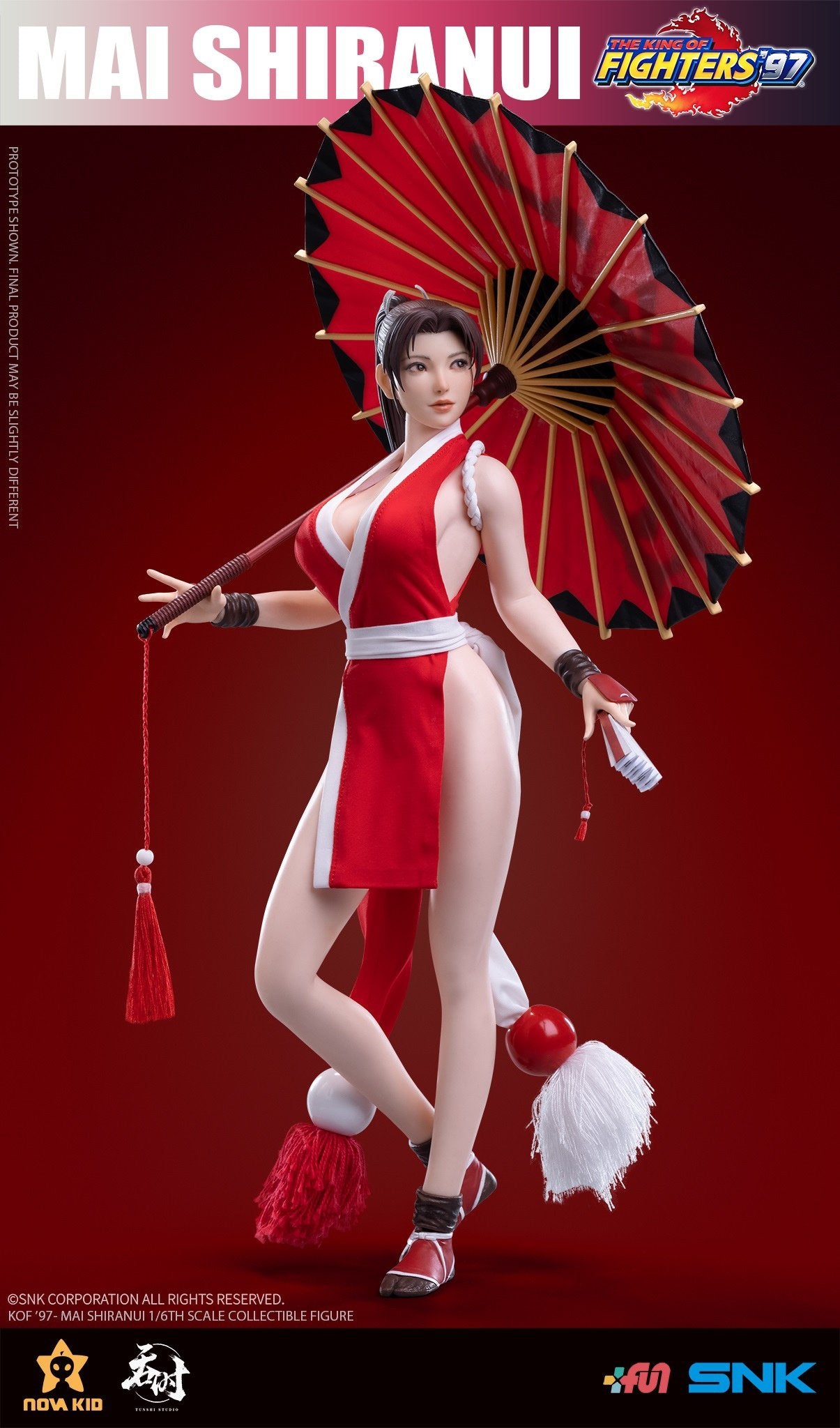 Preventa Figura Mai Shiranui - SNK The King of Fighters 97 marca Tunshi Studio TSXZZ-002 escala 1/6