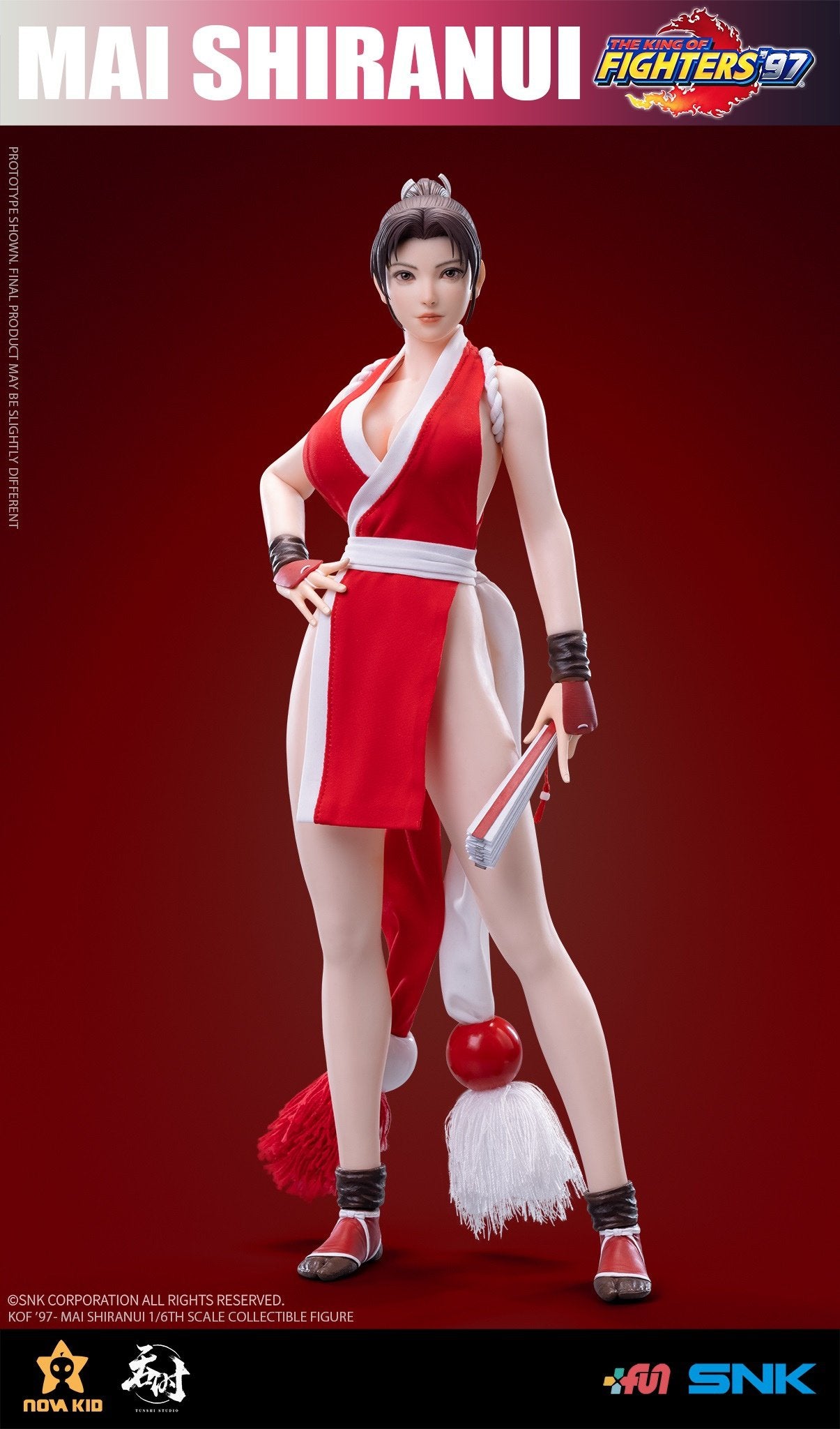 Preventa Figura Mai Shiranui - SNK The King of Fighters 97 marca Tunshi Studio TSXZZ-002 escala 1/6
