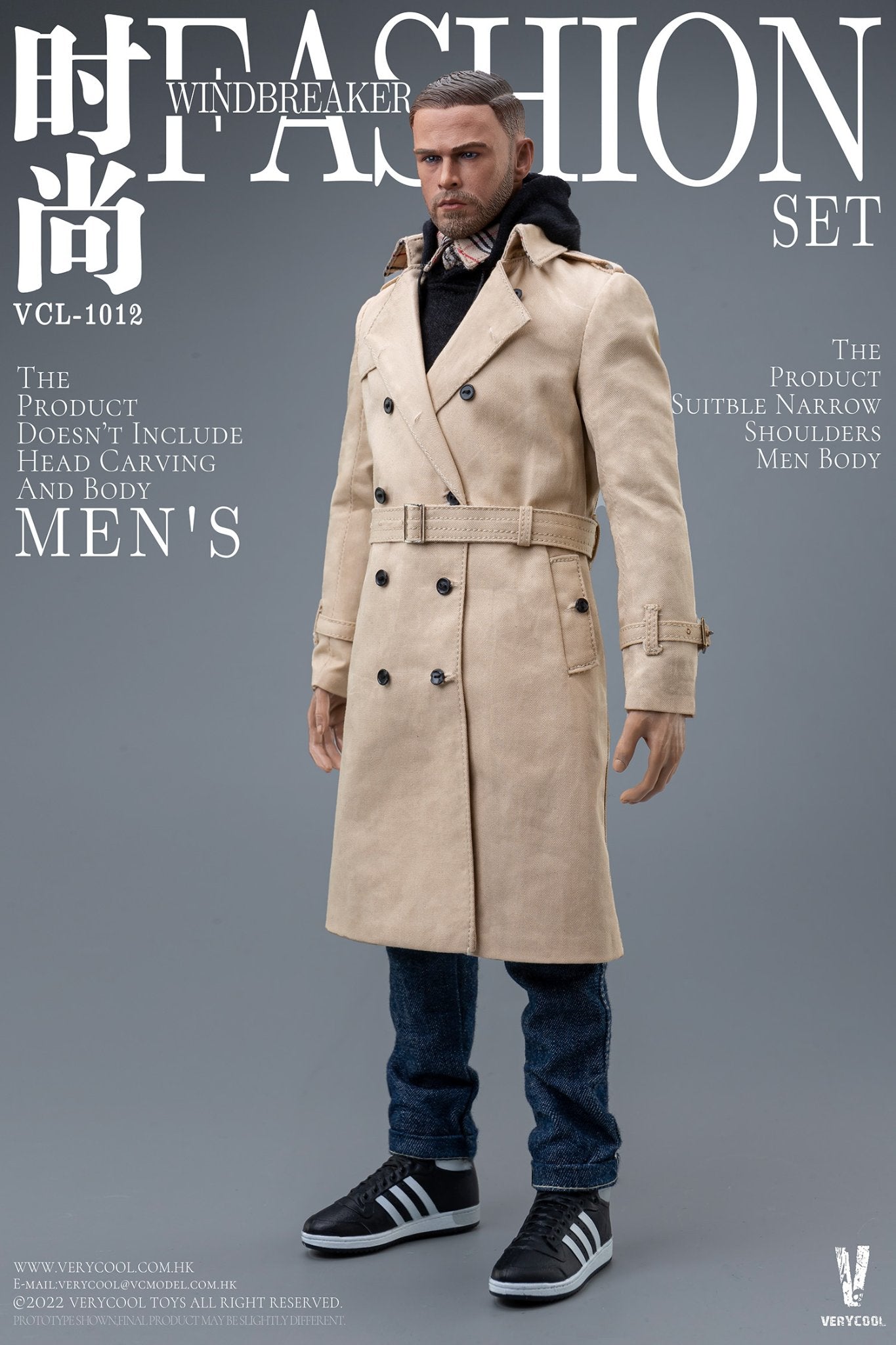 Pedido Set Gabardina (2 versiones) marca Verycool VCL-1011/ VCL-1012 escala 1/6