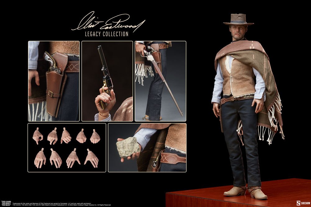 Preventa Figura The Man with No Name - The Good, The Bad, and The Ugly marca Sideshow 100451 escala 1/6 (relanzamiento)