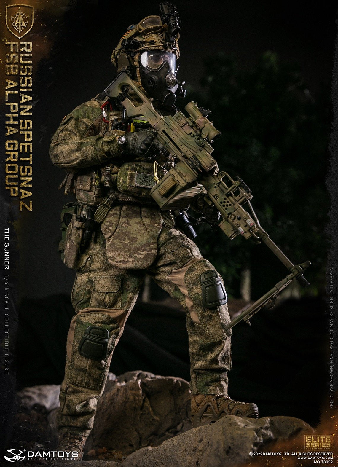 Pedido Figura Russian Spetsnaz FSB Alpha Group GUNNER marca Damtoys 78092 escala 1/6