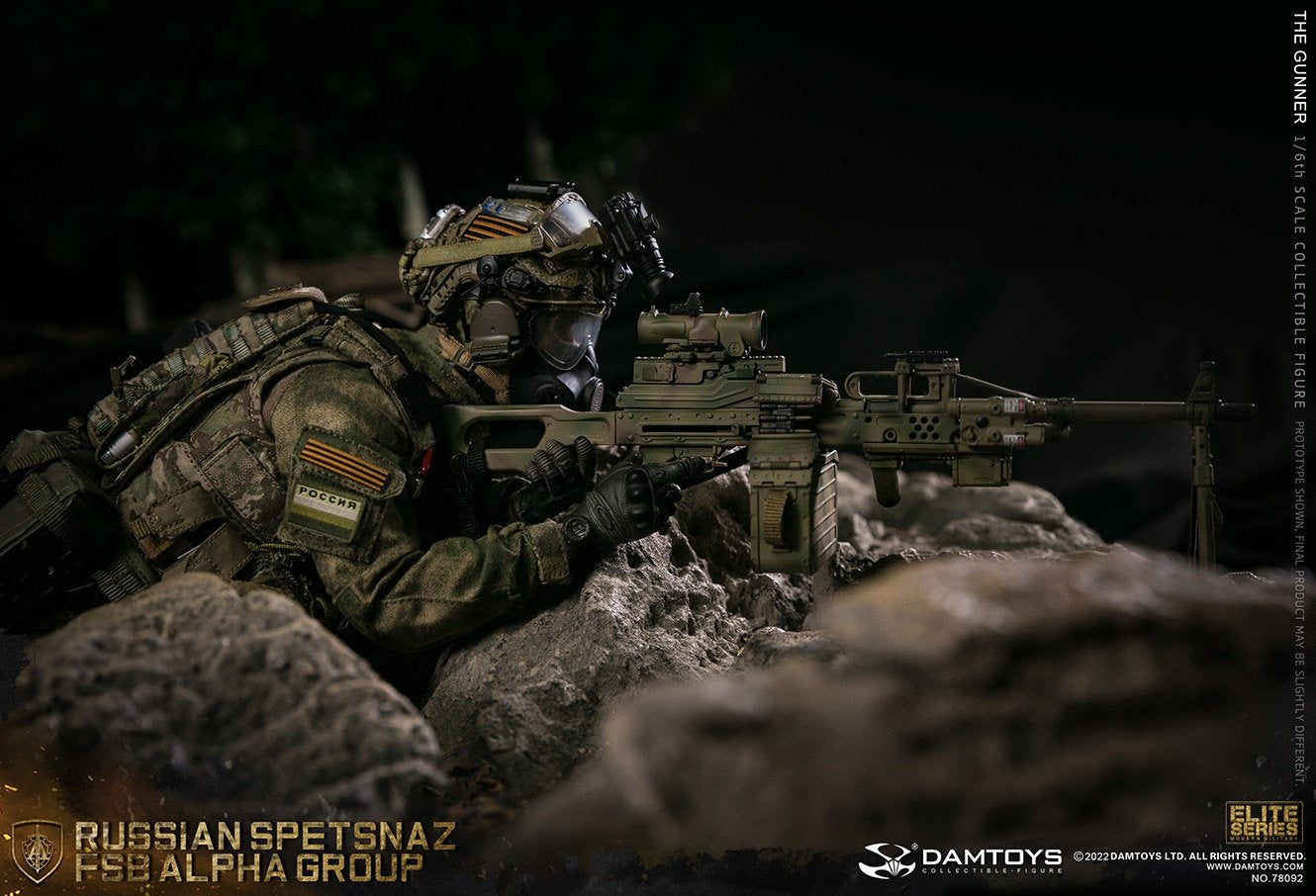Pedido Figura Russian Spetsnaz FSB Alpha Group GUNNER marca Damtoys 78092 escala 1/6