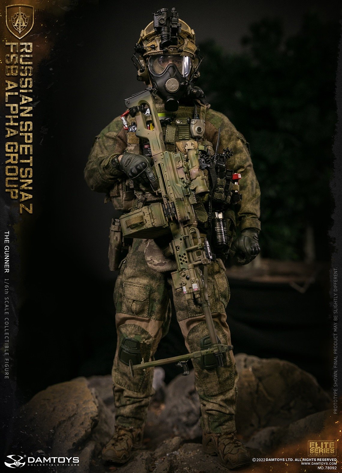 Pedido Figura Russian Spetsnaz FSB Alpha Group GUNNER marca Damtoys 78092 escala 1/6