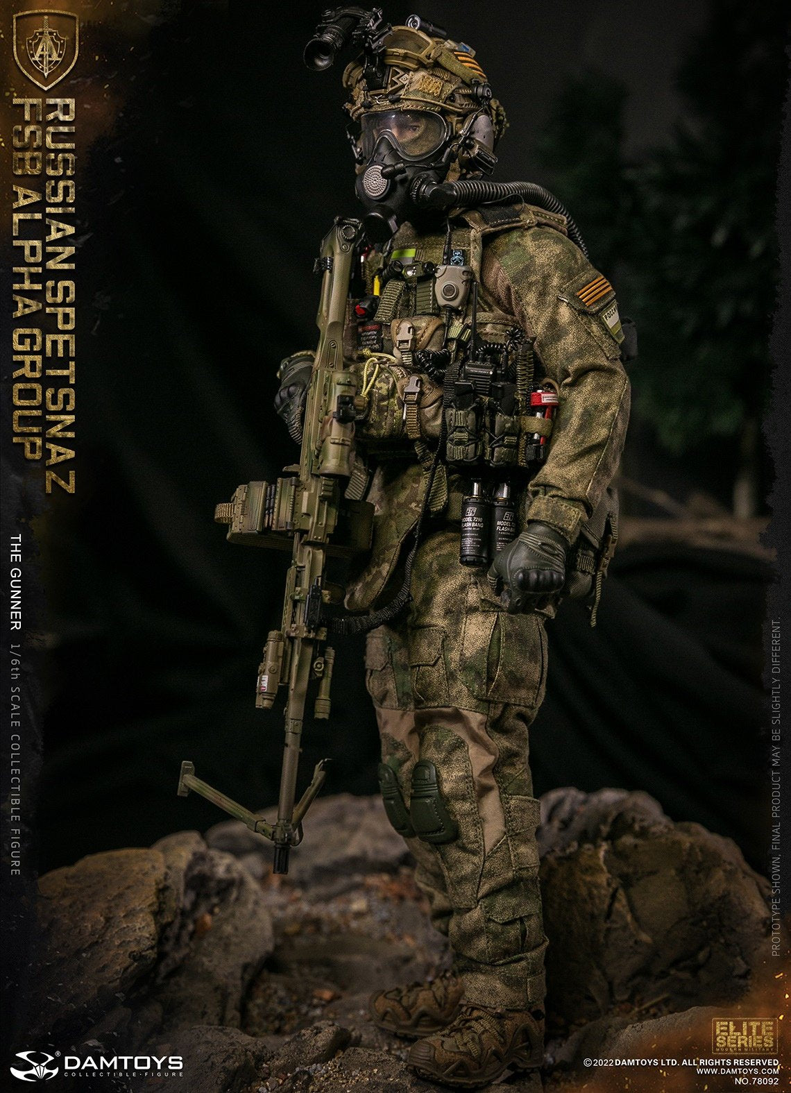 Pedido Figura Russian Spetsnaz FSB Alpha Group GUNNER marca Damtoys 78092 escala 1/6