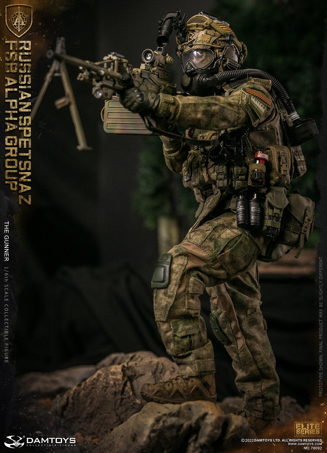 Pedido Figura Russian Spetsnaz FSB Alpha Group GUNNER marca Damtoys 78092 escala 1/6