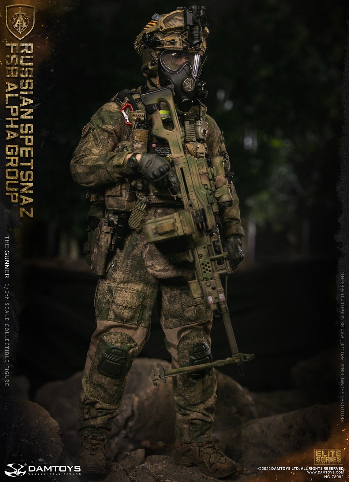 Pedido Figura Russian Spetsnaz FSB Alpha Group GUNNER marca Damtoys 78092 escala 1/6