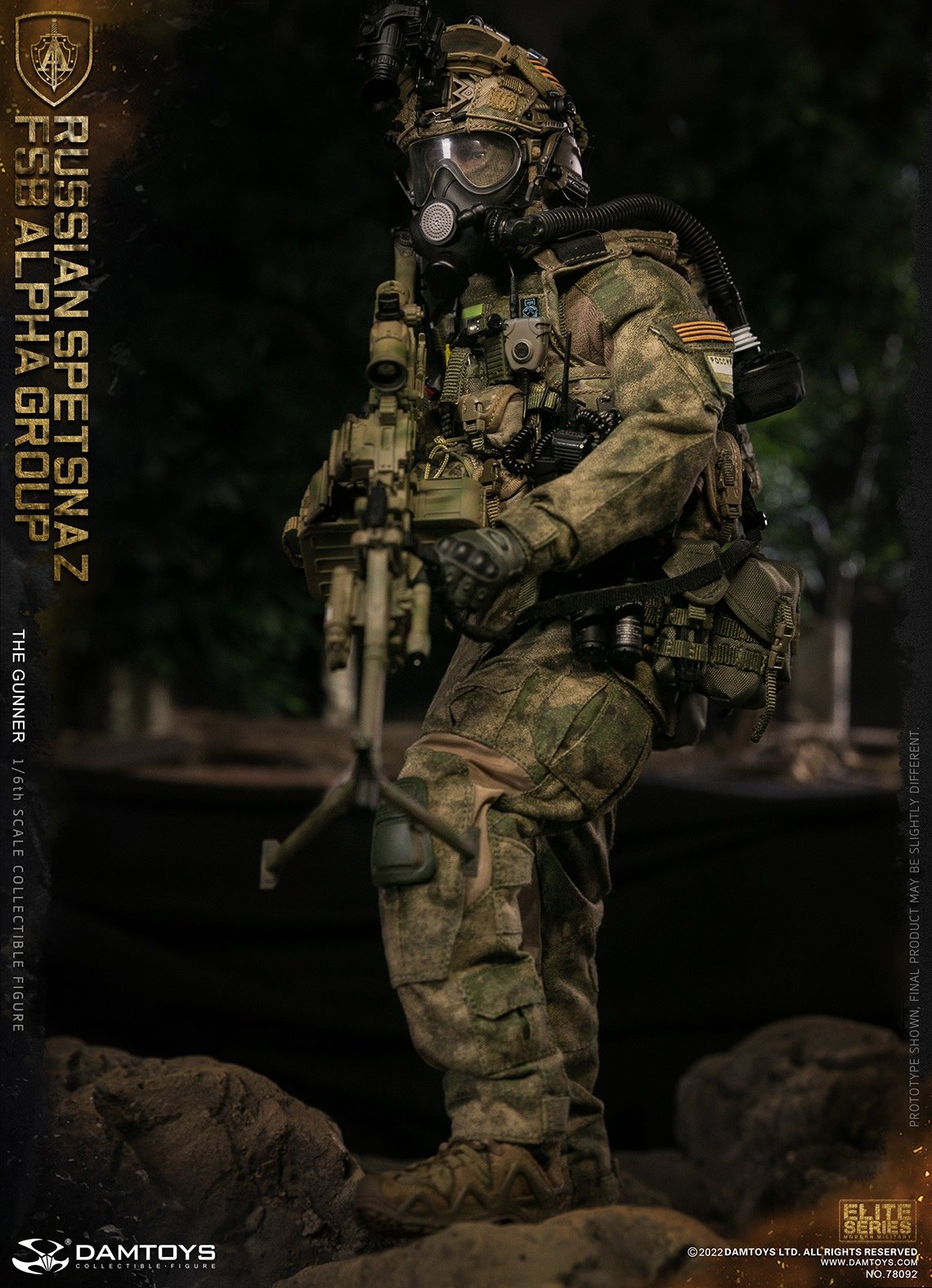 Pedido Figura Russian Spetsnaz FSB Alpha Group GUNNER marca Damtoys 78092 escala 1/6