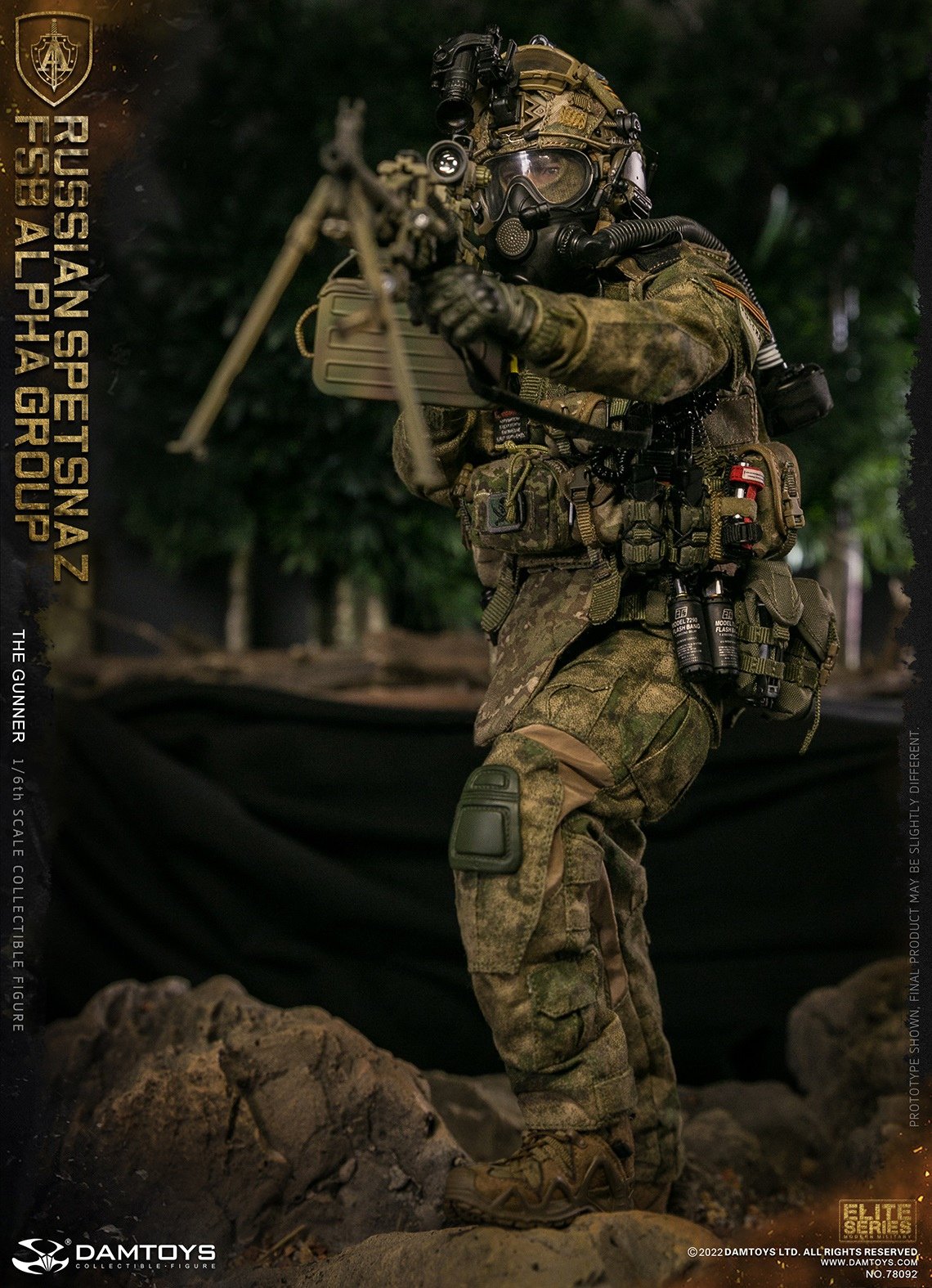Pedido Figura Russian Spetsnaz FSB Alpha Group GUNNER marca Damtoys 78092 escala 1/6