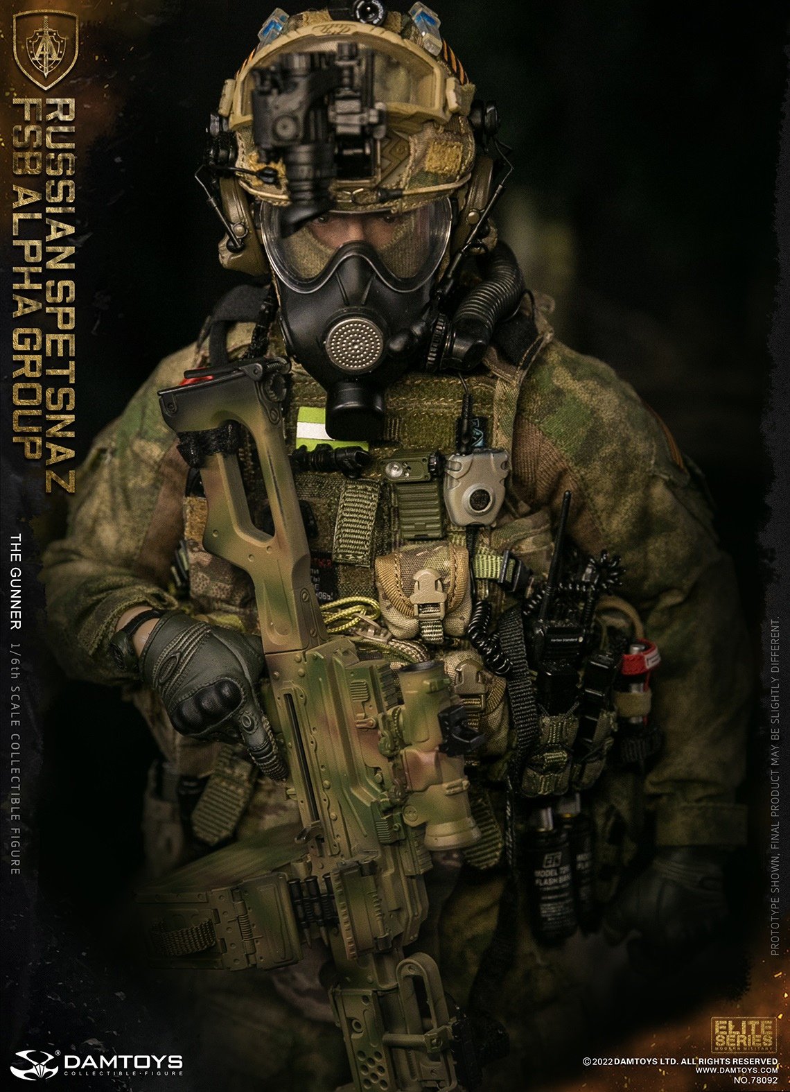 Pedido Figura Russian Spetsnaz FSB Alpha Group GUNNER marca Damtoys 78092 escala 1/6