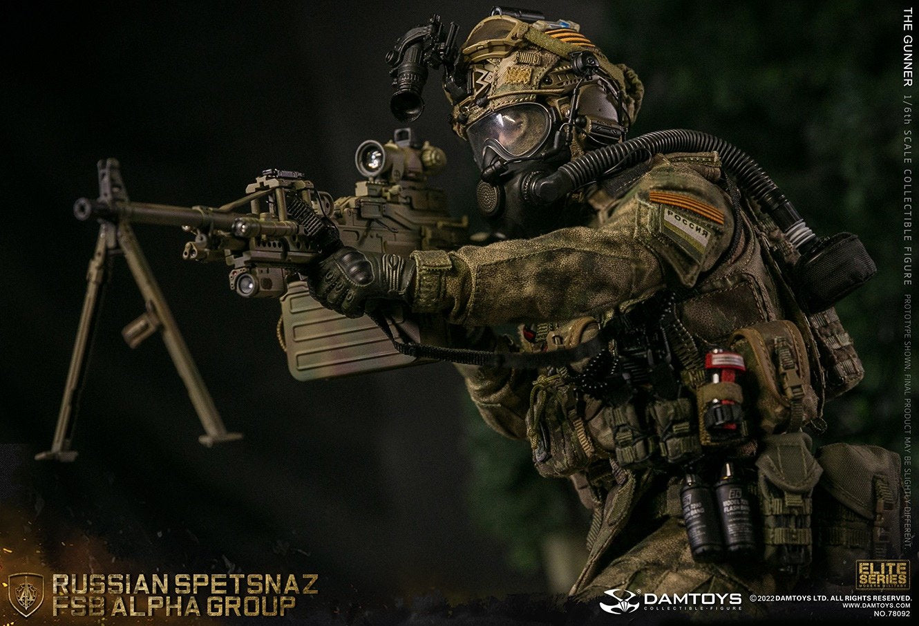 Pedido Figura Russian Spetsnaz FSB Alpha Group GUNNER marca Damtoys 78092 escala 1/6
