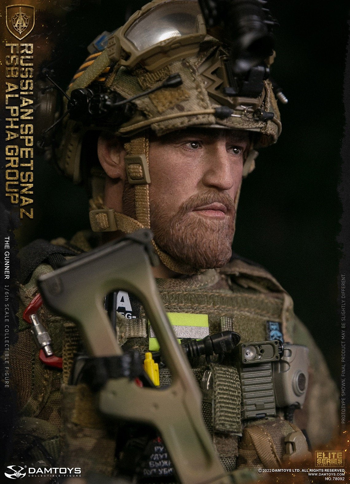 Pedido Figura Russian Spetsnaz FSB Alpha Group GUNNER marca Damtoys 78092 escala 1/6