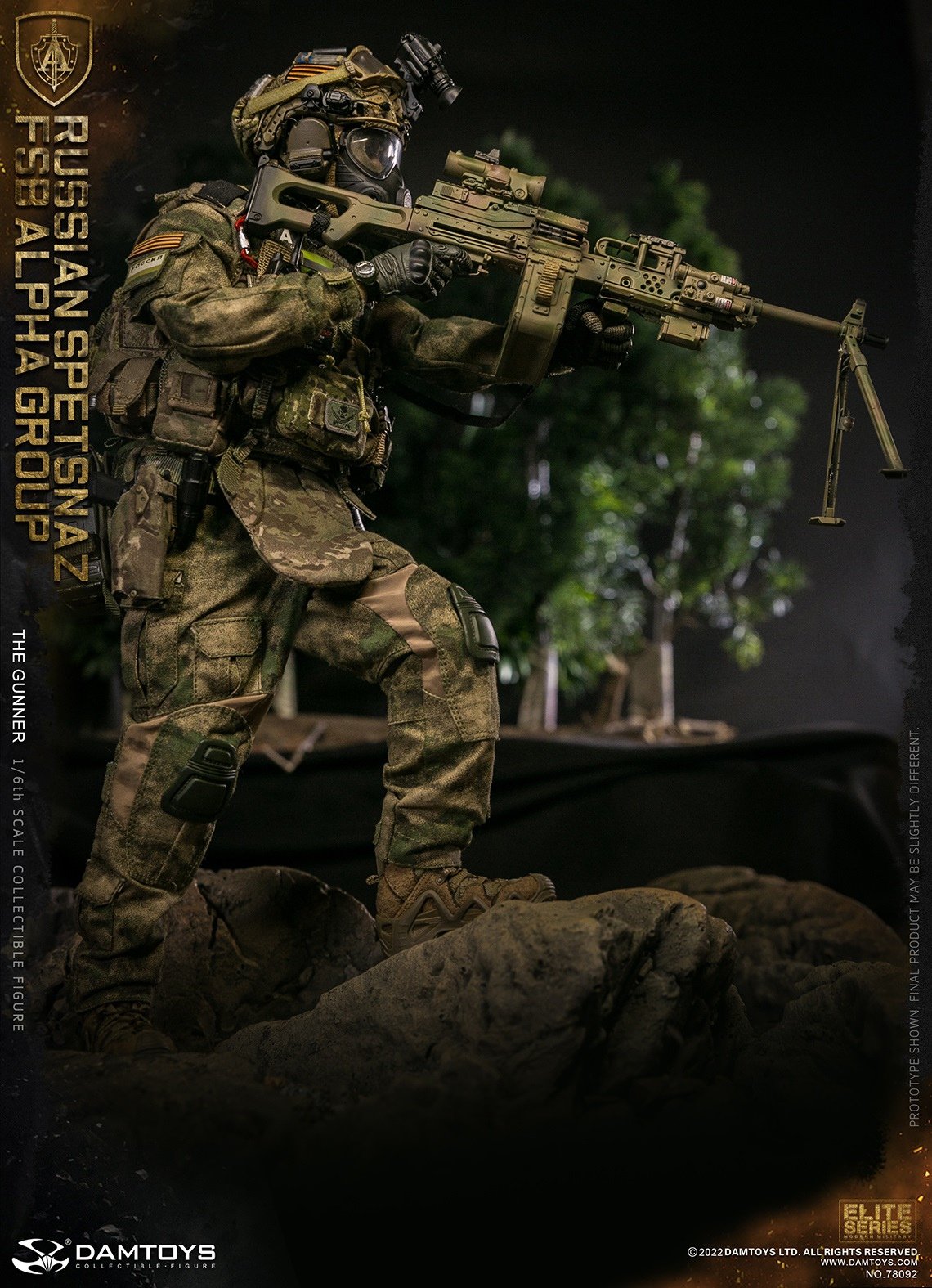 Pedido Figura Russian Spetsnaz FSB Alpha Group GUNNER marca Damtoys 78092 escala 1/6