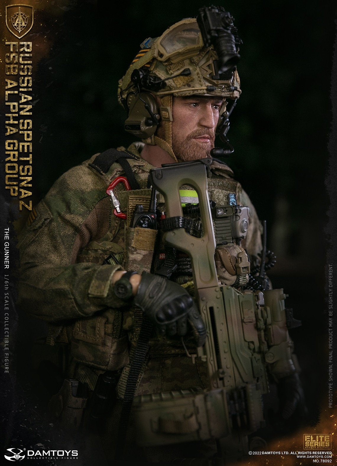 Pedido Figura Russian Spetsnaz FSB Alpha Group GUNNER marca Damtoys 78092 escala 1/6