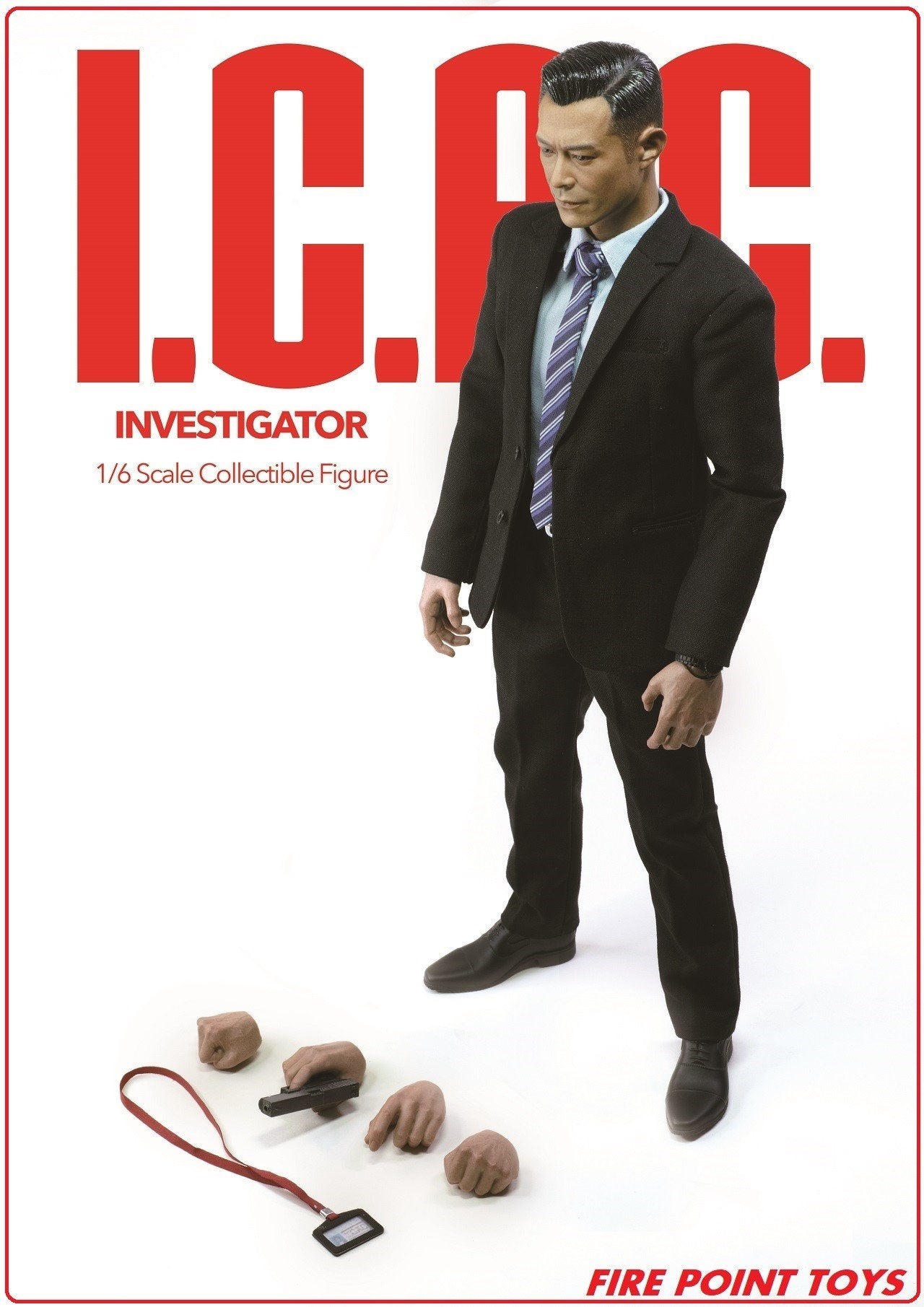 Preventa Figura HK ICAC Investigator marca Fire Point Toys FPT001 escala 1/6