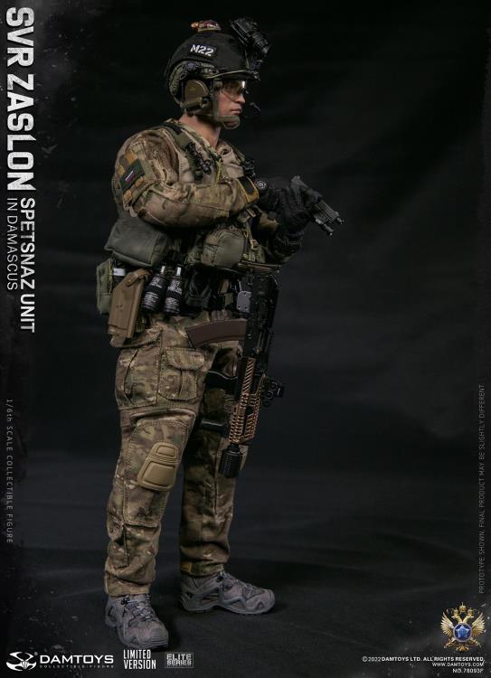 Preventa Figura SVR Zaslon in Damascus (Limited Version) - Russian Spetsnaz Unit marca Damtoys 78093F escala 1/6