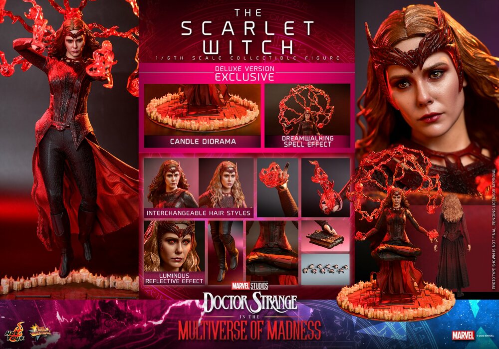 Preventa Figura The Scarlet Witch (Deluxe Edition) - Doctor Strange in the Multiverse of Madness marca Hot Toys MMS653 escala 1/6