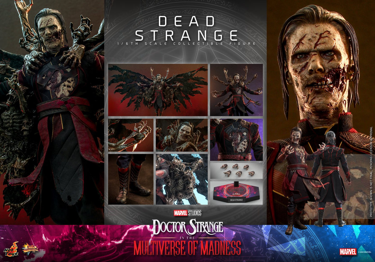 Preventa Figura Dead Strange - Doctor Strange in the Multiverse of Madness marca Hot Toys MMS654 escala 1/6