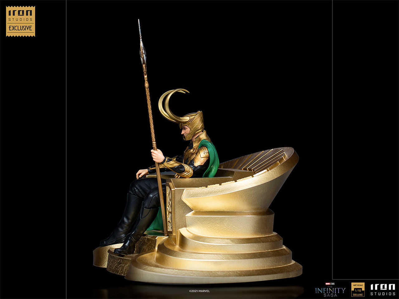 Pedido Estatua Loki on throne (CCXP Exclusiva) - Infinity Saga marca Iron Studios escala de arte 1/10