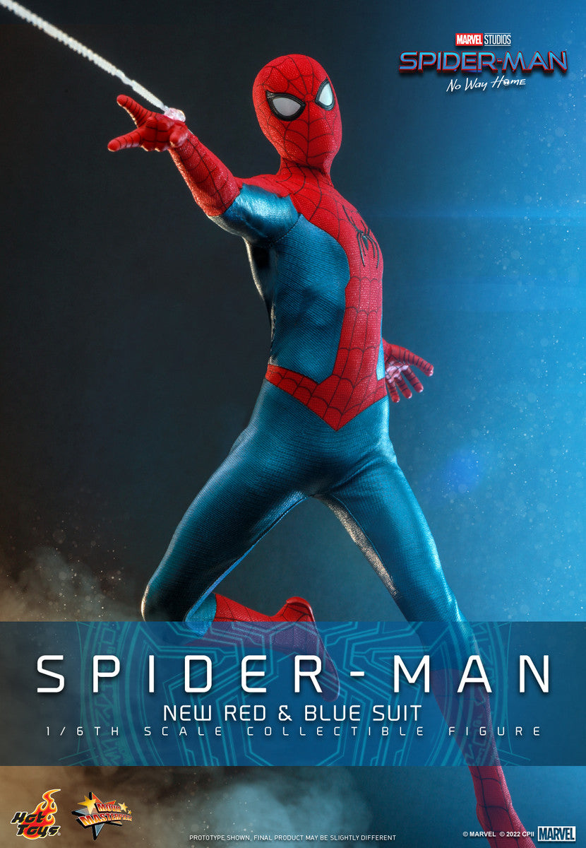 Preventa Figura Spider-Man (Nuevo traje rojo y azul) - Spider-Man: No Way Home marca Hot Toys MMS679 escala 1/6