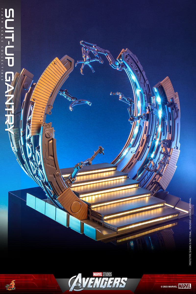 Preventa Diorama Suit-Up Gantry - The Avengers marca Hot Toys ACS014 escala 1/6