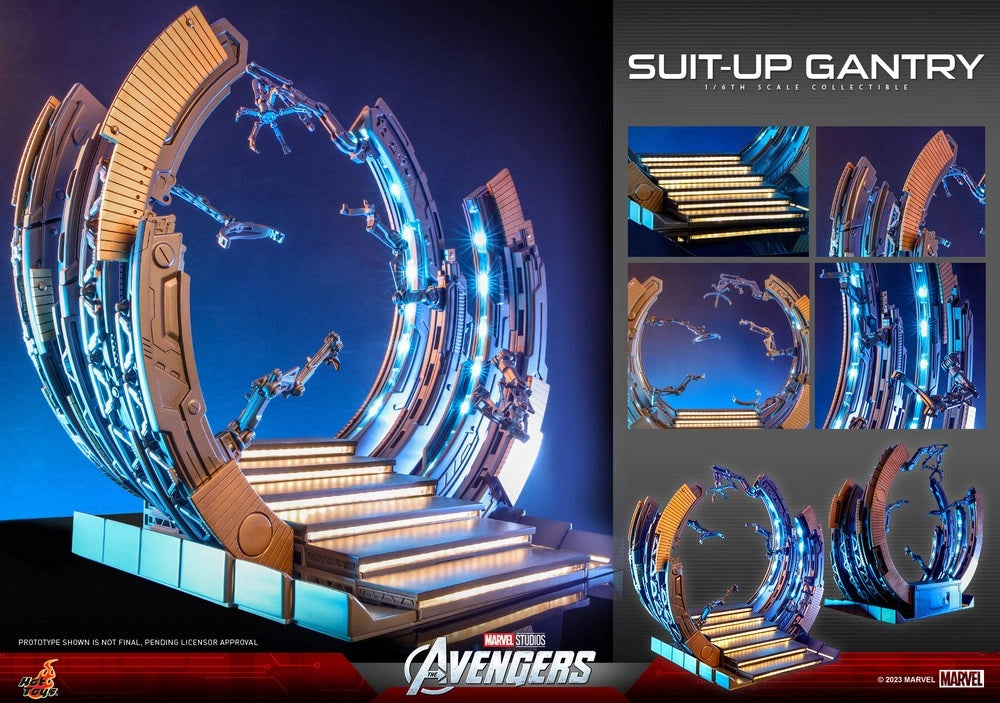 Preventa Diorama Suit-Up Gantry - The Avengers marca Hot Toys ACS014 escala 1/6