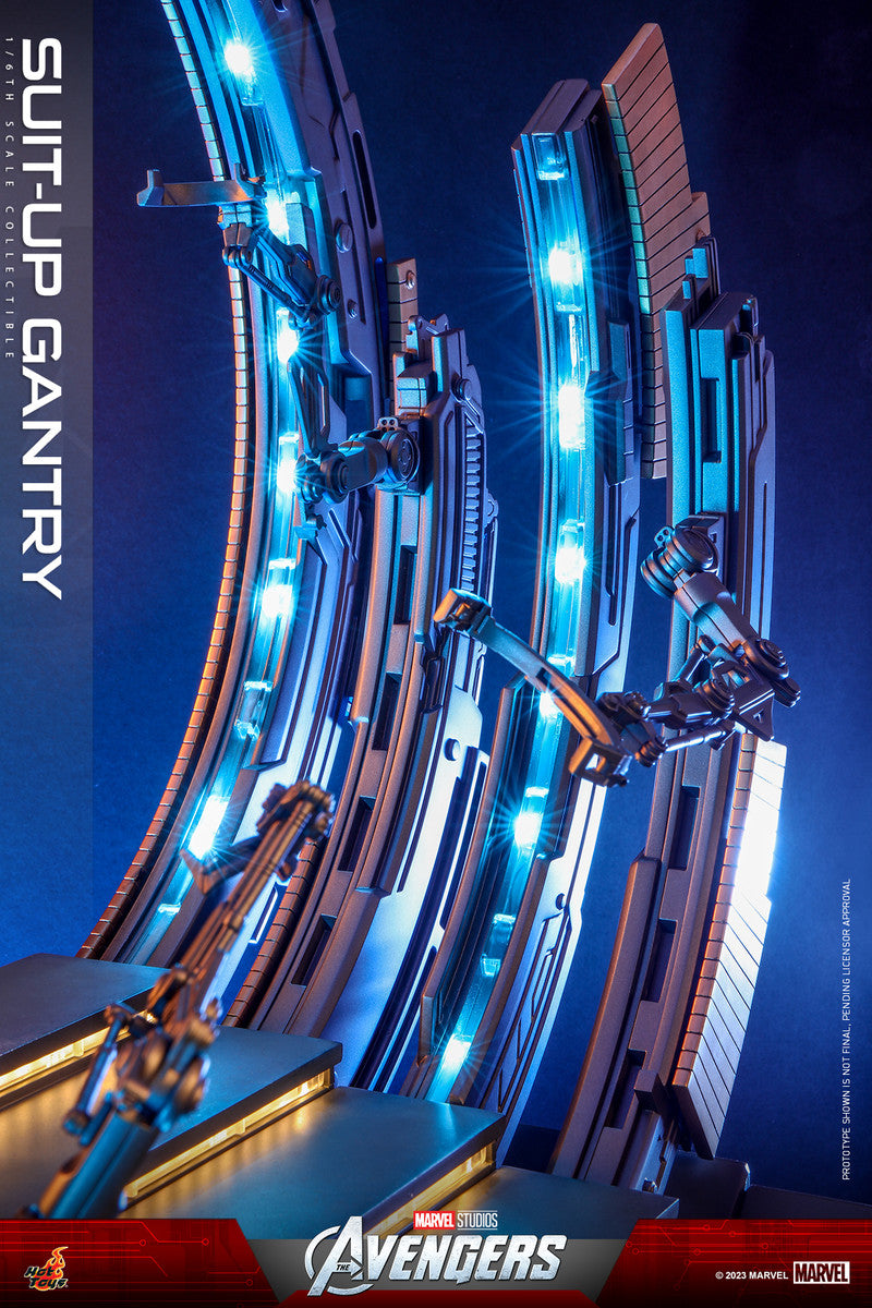 Preventa Diorama Suit-Up Gantry - The Avengers marca Hot Toys ACS014 escala 1/6