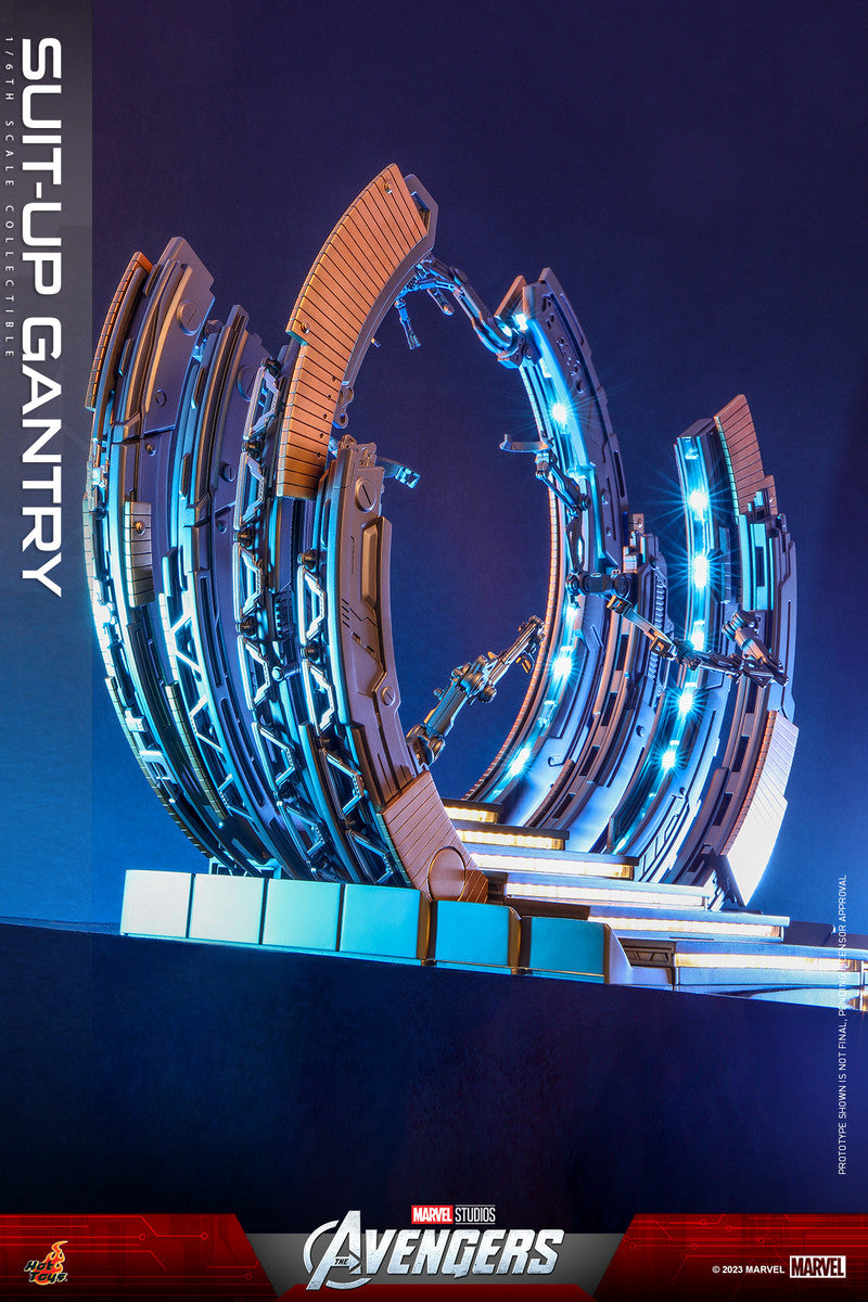 Preventa Diorama Suit-Up Gantry - The Avengers marca Hot Toys ACS014 escala 1/6