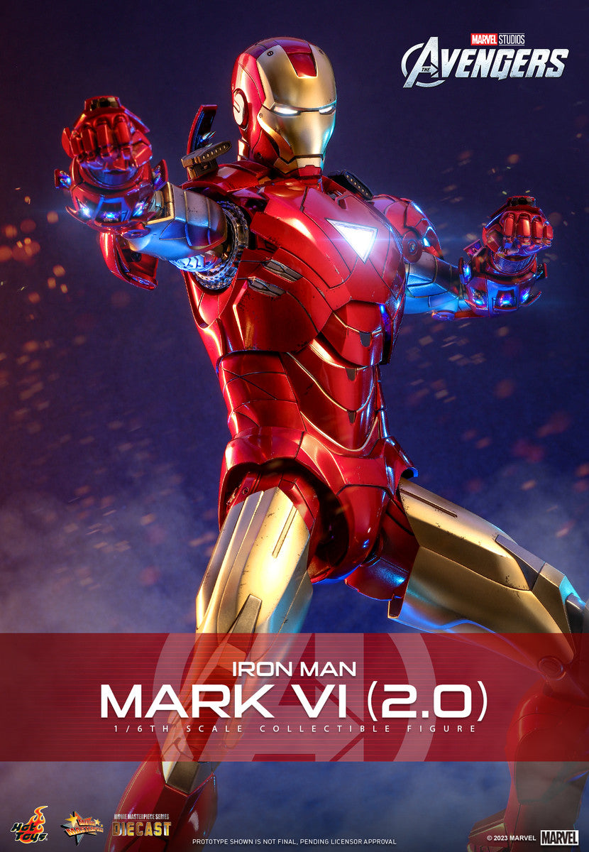 Preventa Figura Iron Man Mark VI (versión 2.0) - The Avengers marca Hot Toys MMS687D52 escala 1/6