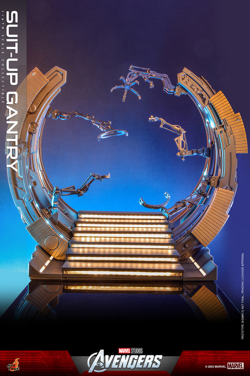 Preventa Diorama Suit-Up Gantry - The Avengers marca Hot Toys ACS014 escala 1/6