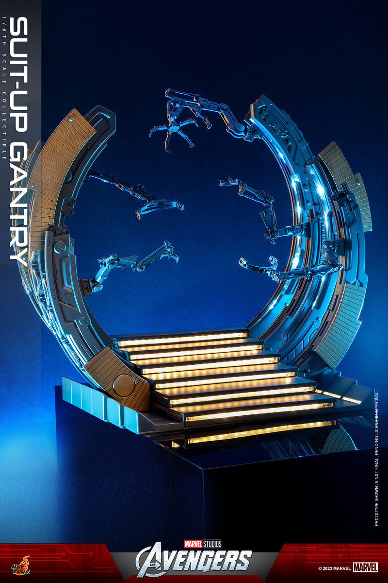 Preventa Diorama Suit-Up Gantry - The Avengers marca Hot Toys ACS014 escala 1/6