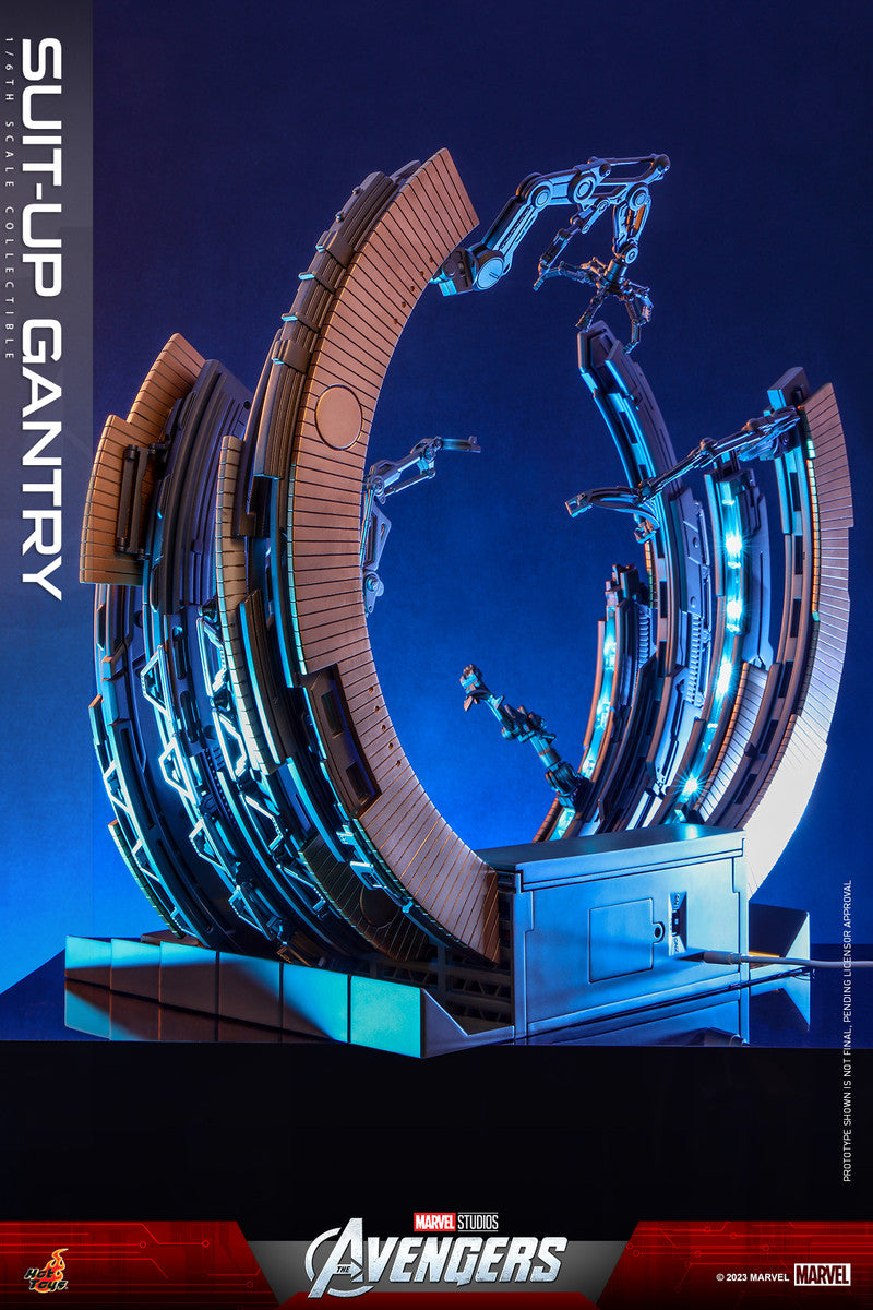 Preventa Diorama Suit-Up Gantry - The Avengers marca Hot Toys ACS014 escala 1/6