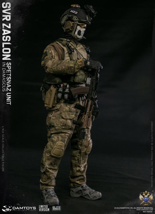Preventa Figura SVR Zaslon in Damascus (Limited Version) - Russian Spetsnaz Unit marca Damtoys 78093F escala 1/6