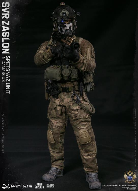 Preventa Figura SVR Zaslon in Damascus (Limited Version) - Russian Spetsnaz Unit marca Damtoys 78093F escala 1/6