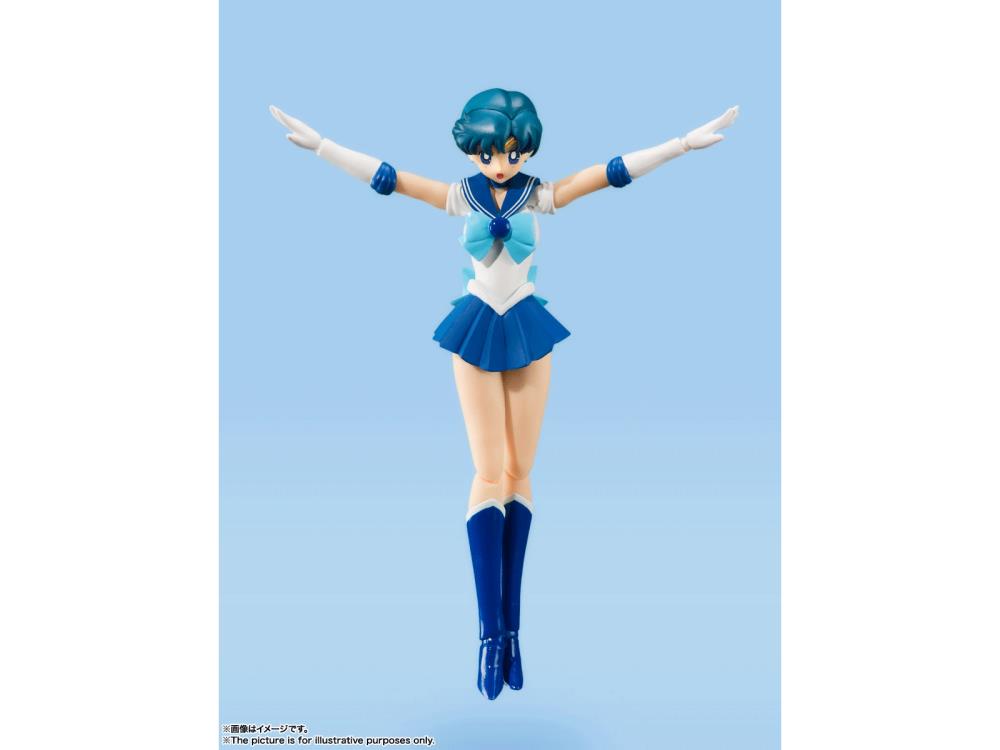Pedido Figura Sailor Moon Mercury (Animation Color Edition) - Sailor Moon - S.H.Figuarts marca Bandai Spirits escala pequeña 1/12