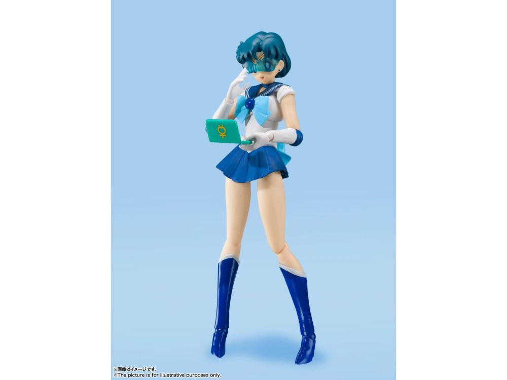 Pedido Figura Sailor Moon Mercury (Animation Color Edition) - Sailor Moon - S.H.Figuarts marca Bandai Spirits escala pequeña 1/12