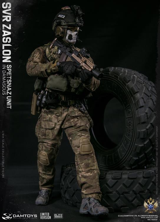 Preventa Figura SVR Zaslon in Damascus (Limited Version) - Russian Spetsnaz Unit marca Damtoys 78093F escala 1/6
