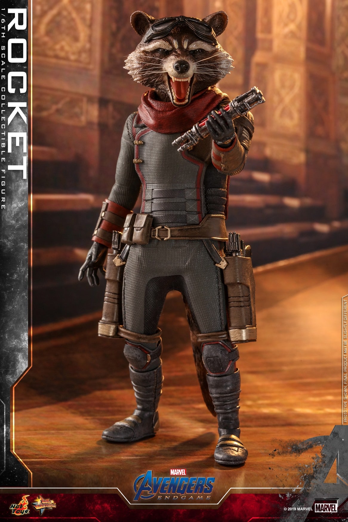 Pedido Figura Rocket - Avengers Endgame marca Hot Toys MMS548 escala 1/6