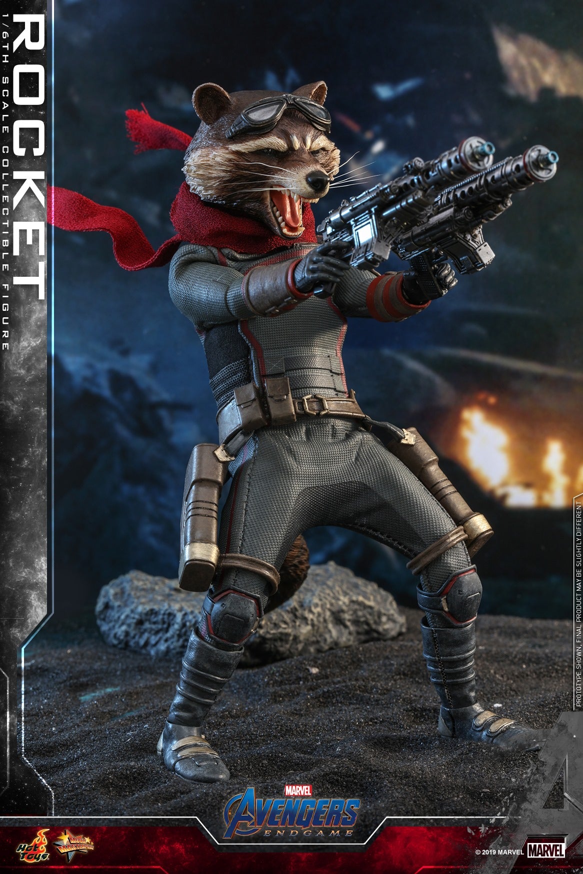 Pedido Figura Rocket - Avengers Endgame marca Hot Toys MMS548 escala 1/6