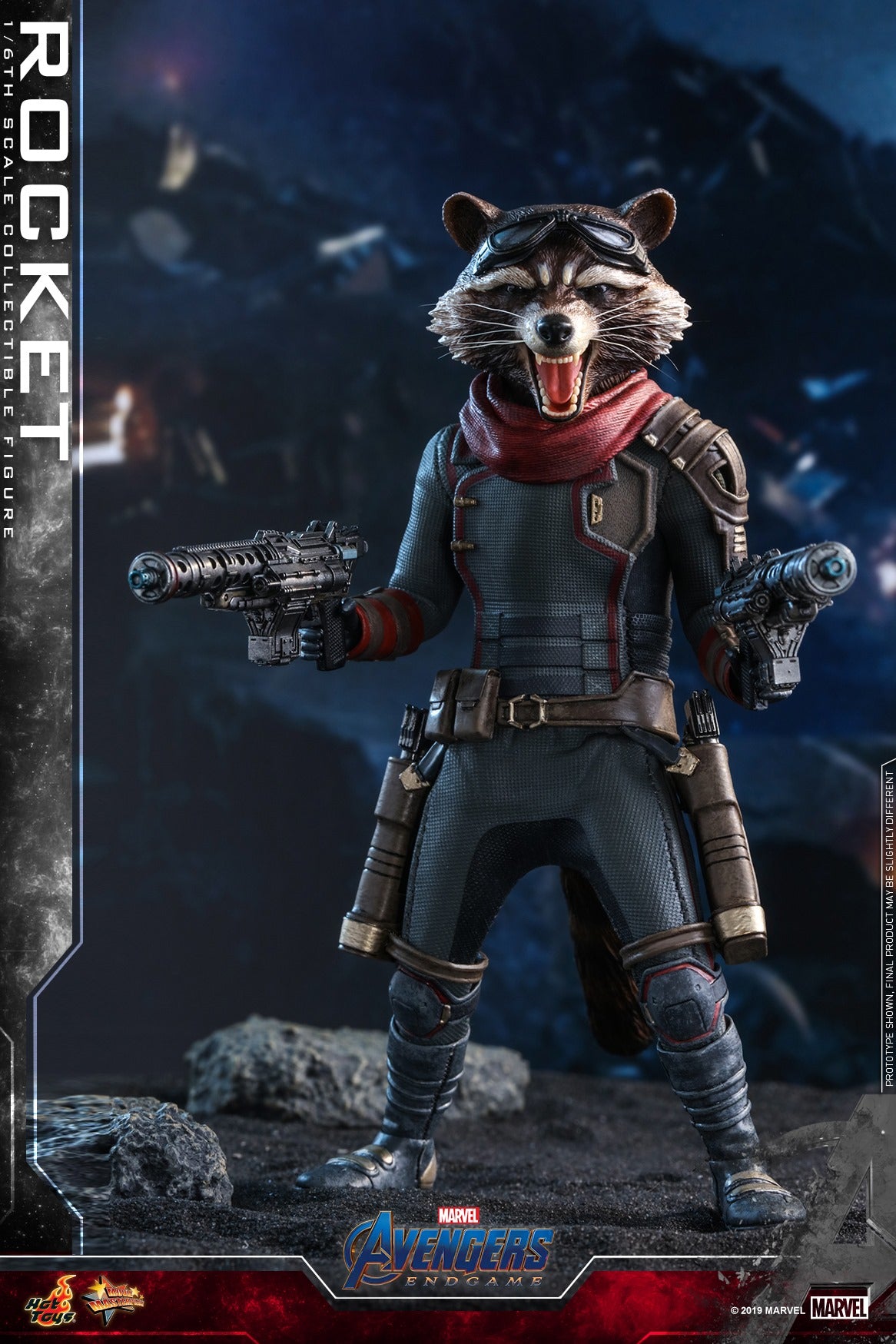 Pedido Figura Rocket - Avengers Endgame marca Hot Toys MMS548 escala 1/6