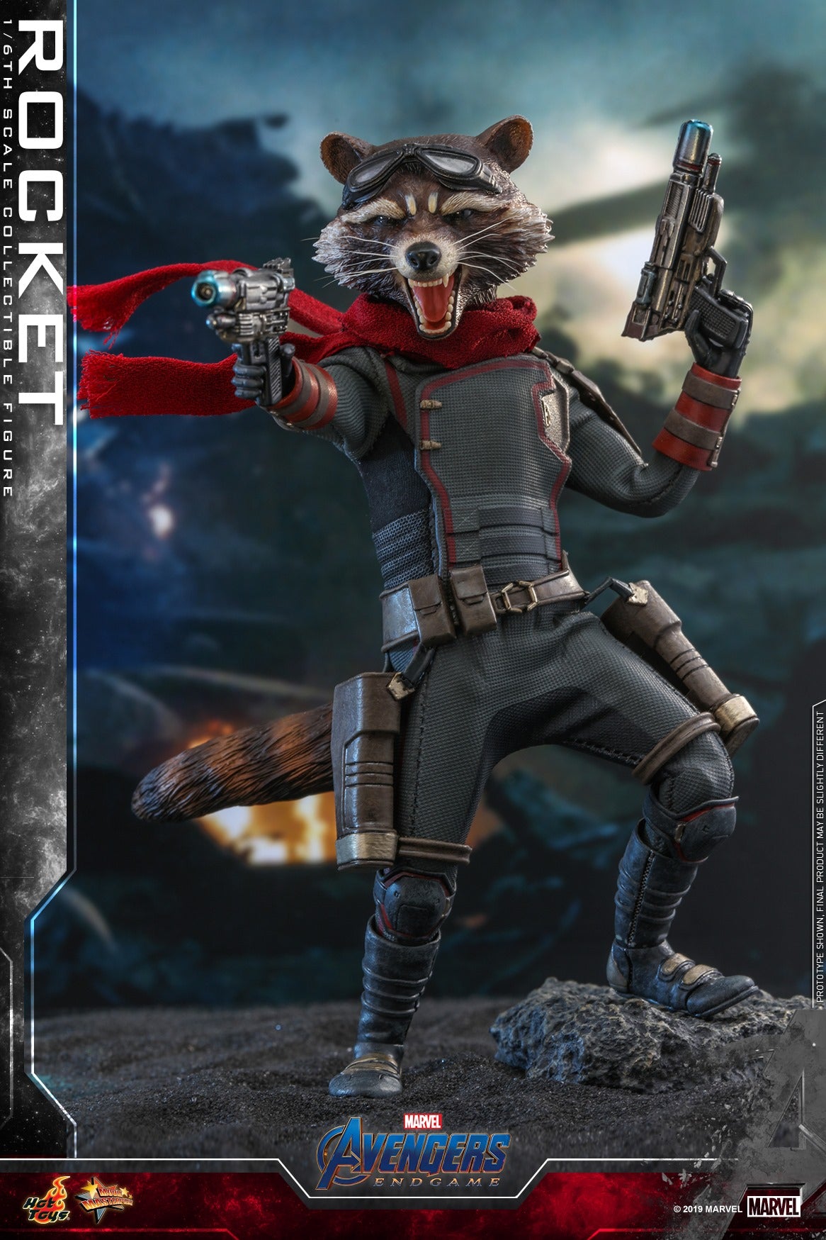 Pedido Figura Rocket - Avengers Endgame marca Hot Toys MMS548 escala 1/6