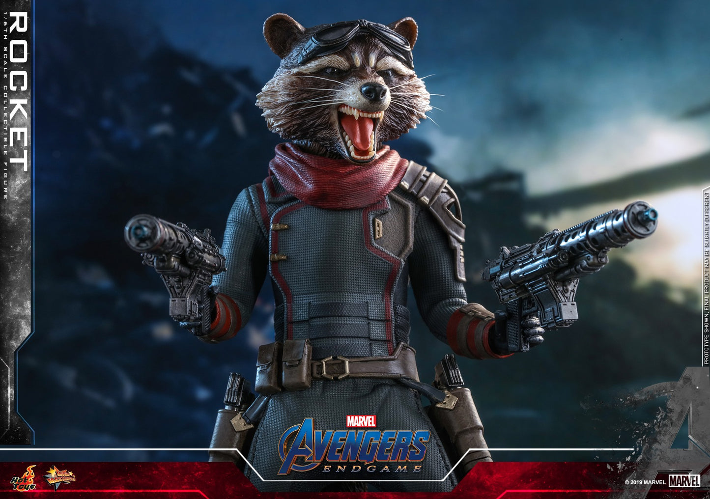 Pedido Figura Rocket - Avengers Endgame marca Hot Toys MMS548 escala 1/6