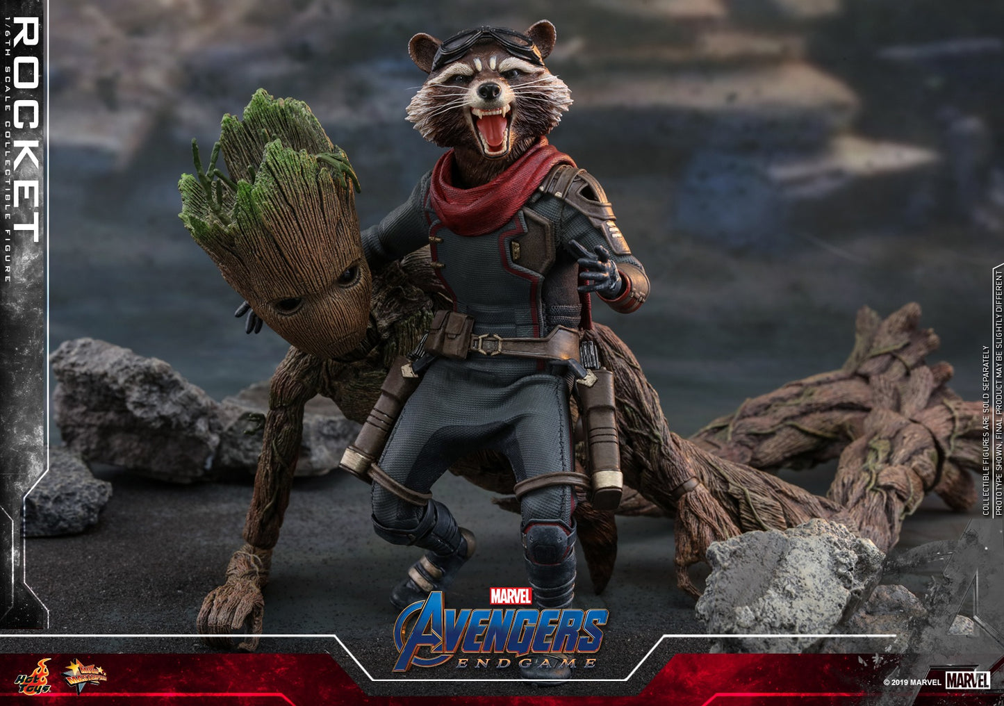 Pedido Figura Rocket - Avengers Endgame marca Hot Toys MMS548 escala 1/6