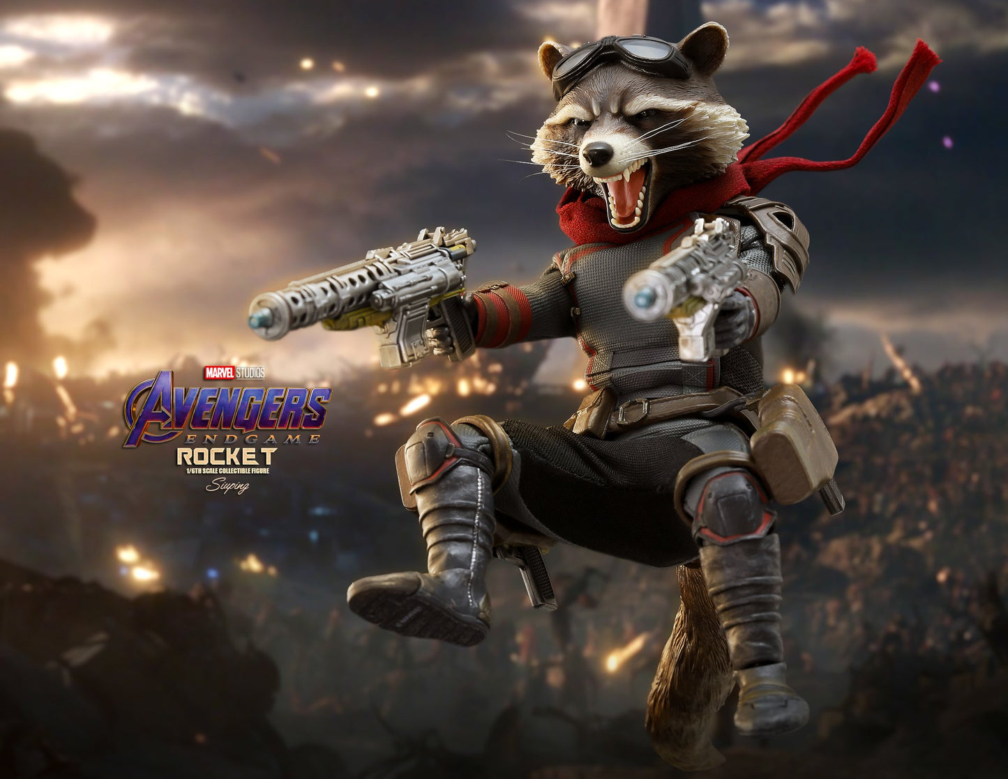 Pedido Figura Rocket - Avengers Endgame marca Hot Toys MMS548 escala 1/6